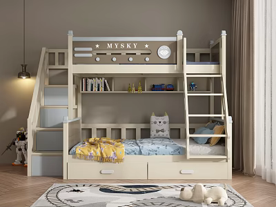Modern Children's Bed 3d model
