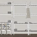 Various Bunk Bed Designs With Ladder Staircase Storage And Study Desk Chairs 3d model