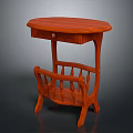 Traditional Wooden Dressing Table With Single Drawer And Open Shelf Home Furniture