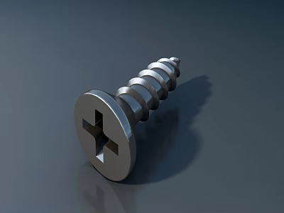 Modern Screw Hardware Phillips Screw 3d model
