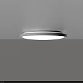 Modern Round White Flush Mount Ceiling Light With LED Illumination For Indoor Spaces