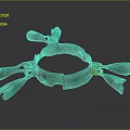 Ancient Bronze Clothing Accessory With Circular Design And Decorative Bells