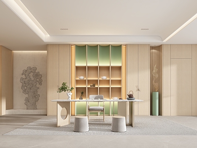 New Chinese Style National Style Tea Room model