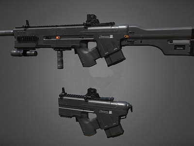 Pistols and submachine guns model