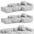 Saba Italia PIXEL Levi sofa 3d model