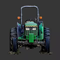 Industrial Equipment Green Tractor With Yellow Wheels And Operator Cab For Heavy Duty Use