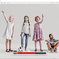 Happy Group of Children Raising Hands and Sitting With Soccer Ball