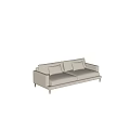 Double Sofa Fabric Double Sofa Casual Sofa Nordic Sofa 3d model