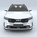 White KIA SUV Exterior Design With Sleek Roof And Modern Alloy Wheels