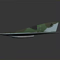 Advanced Aerospace Stealth Vehicle With Triangular Camouflage Design And Wing Structure