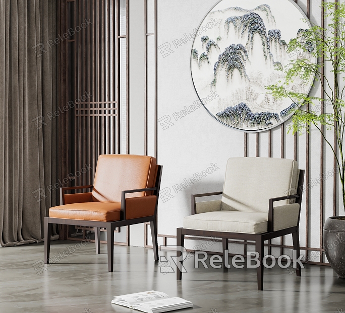 New Chinese Dining Chair Dining Chair Combination model