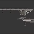 Industrial Heavy Duty Equipment With Metal Platform And Support Structures
