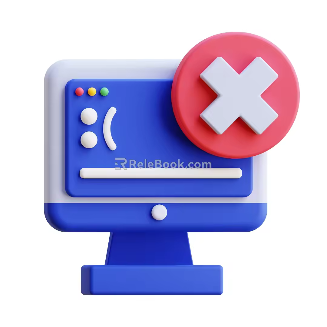 Modern Computer Page Computer Monitor Cartoon Computer 3d model