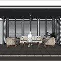 Modern Pavilion Simple 3d model