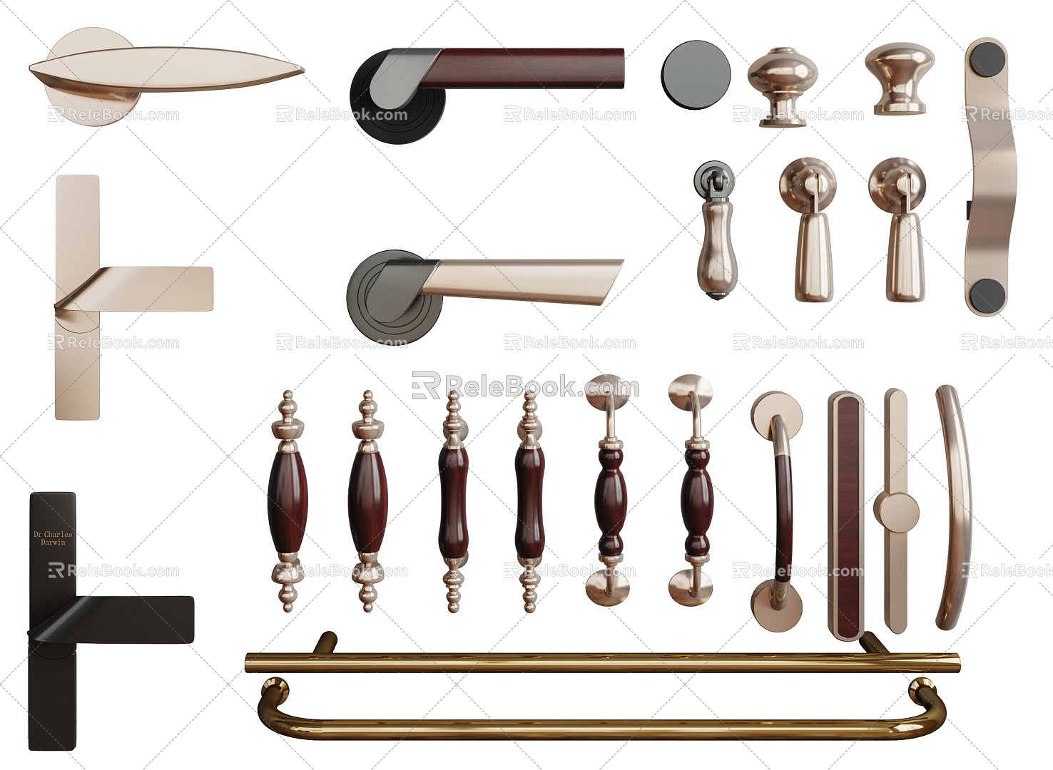 Modern Handlehold Handlehold Combination 3d model