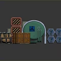 Plastic Bucket Pot Container Realistic 3d model