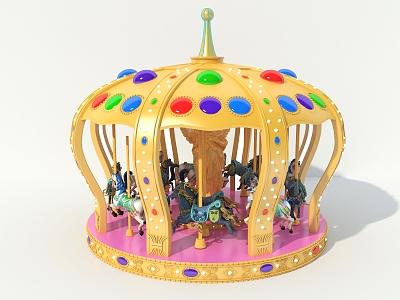 Carousel Crown Turnhorse 3d model