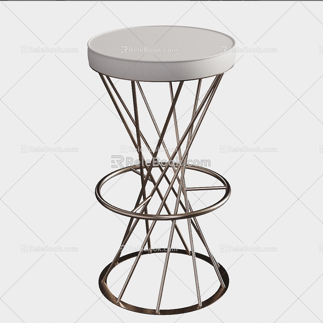 Banqueta Trama Bar Stool 3d model