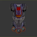 Modern Modified Vehicle Self-made Armed Vehicle Modified Chariot 3d model