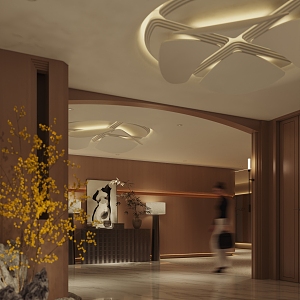 Hotel Entrance 3d model