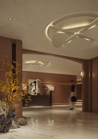 Hotel Entrance 3d model