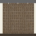 Quiet partition wooden partition background wall modeling wall 3d model