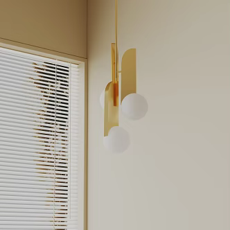 Modern chandelier 3d model