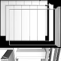 Modern Storage System With Metal Frame Glass Doors And Sleek Layered Shelves
