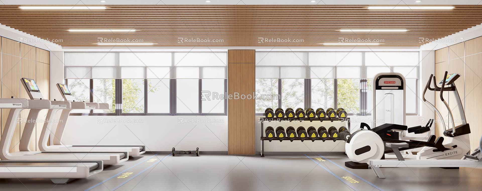 Modern Gym 3d model