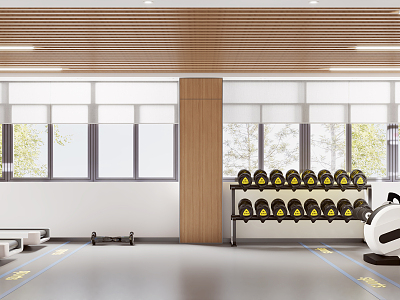 Modern Gym 3d model