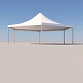 Large White Arched Tent With Multiple Windows For Outdoor Events And Exhibitions