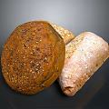 Variety of Freshly Baked Artisan Bread With Seeded Loaf And Crusty Baguette