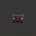 Red Military Vehicle With Stylish Design Functional Roof Equipment And Body Details
