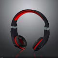 Stylish Purple And Red Over Ear Headphones With Ergonomic Headband And Comfortable Ear Cushions