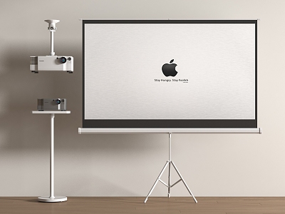 Projector screen 3d model