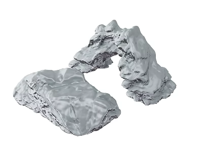Handcrafted Natural Stone And Wood Decorative Pieces With Textured Surfaces And Rustic Design 3d model