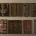 Various Traditional Wooden Doors With Rustic Designs Vintage Textures And Classic Patterns