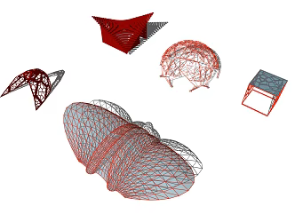 Modern Tensioned Membrane 3d model