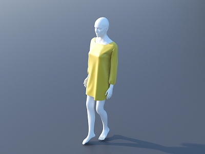 Modern Model Clothing Model 3d model