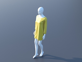 Modern Model Clothing Model 3d model