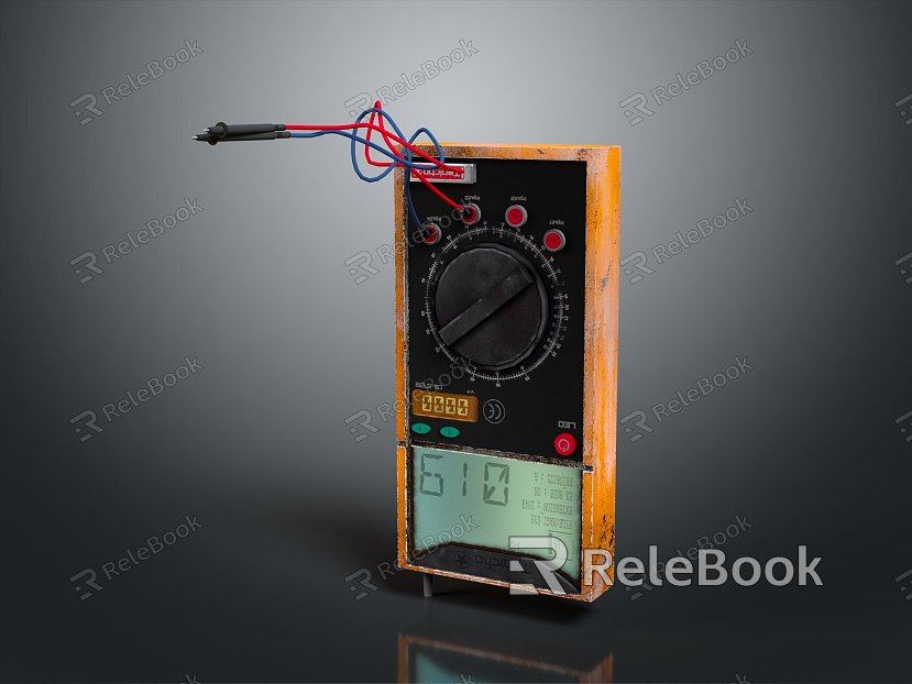 Modern voltmeter multimeter electronic meter instrument meter model