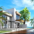 Modern Villa Sea View Villa 3d model