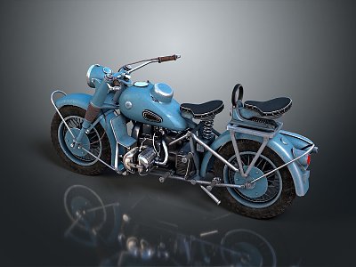 Motorcycle Two-wheeled Motorcycle Cross-country Motorcycle Road Race Motorcycle Motor Vehicle Transport 3d model