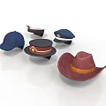 Various Styles Of Hats With Colorful Designs For Fashionable Daily Use