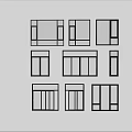 Modern windows combination windows glass windows floor-to-ceiling windows balcony windows bay windows bedroom windows sliding windows casement windows doors and windows 3d model
