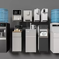 Different Types of Daily Use Electrical Appliances Featuring Water Dispensers and Water Buckets