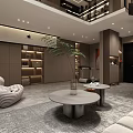 Modern Basement Close-up 3d model