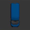 Blue Cargo Van With Modern Exterior Design And Front Grille Details