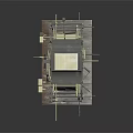 Vintage Mechanical Device With Metal Frame Large Gears Rotating Wheels Levers And Top Box