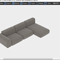 Modern Corner Sofa EDRA Multiplayer Sofa 3d model